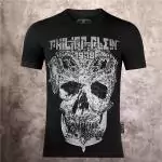 hommes philipp plein t shirt cotton pp535 large skull